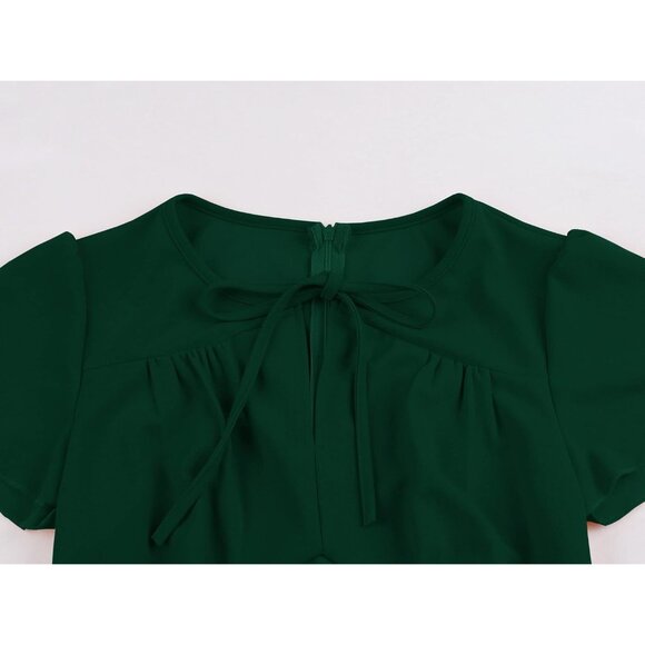 Women’s Vintage A Line Dress Women’s Spandex Blend Formal Work Wear - Picture 3 of 5